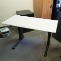 Herman Miller 47 x 23 Light Grey Side Run Off Training Table